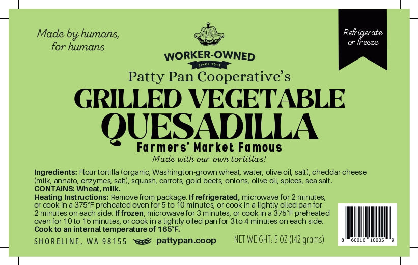 Grilled Vegetable Quesadilla